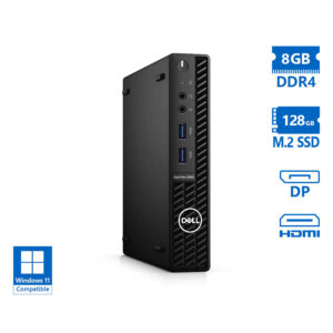 Dell Optiplex 3080 DM i3-10100T/8GB DDR4/128GB M.2 SSD/No ODD/Grade A Refurbished PC