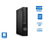 Dell Optiplex 3080 DM i3-10100T/16GB DDR4/240GB SSD/No ODD/Grade A Refurbished PC