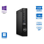 Dell Optiplex 5080 DM Pentium Gold G6400T/8GB DDR4/128GB M.2 SSD/No ODD/10P Grade A Refurbished PC