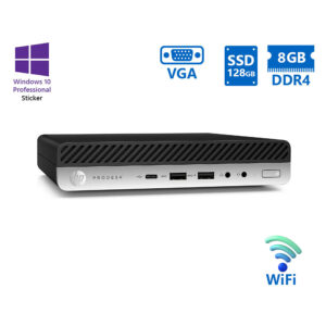 HP (A-) ProDesk 600G3 DM WiFi i5-6500T/8GB DDR4/128GB SSD/No ODD/10P Grade A- Refurbished PC