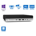 HP EliteDesk 800G5 DM i5-8500/16GB DDR4/256GB M.2 SSD/No ODD/10P Grade A Refurbished PC
