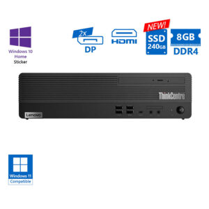 Lenovo M70s SFF i5-10400/8GB DDR4/240GB SSD New/No ODD/10H Grade A Refurbished PC