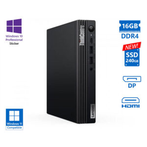 Lenovo ThinkCentre M70q Tiny i5-10400T/16GB DDR4/240GB SSD New/No ODD/10P Grade A Refurbished PC