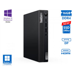 Lenovo ThinkCentre M70q Tiny i5-12500T/16GB DDR4/240GB SSD New/No ODD/10P Grade A Refurbished PC