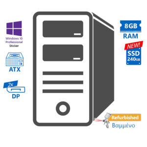 OEM Tower i5-6400/8GB DDR4/240GB SSD New/DVD/10P Grade A+ Refurbished PC