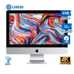 Apple (B) iMac 18.2 A1418 WiFi w/Monitor 21.4``4K Retina i5-7500/8GB DDR4/32GB PCIe SSD & 1TB/No ODD