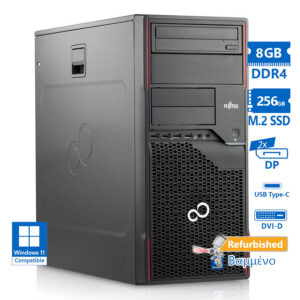 Fujitsu P958 Tower i5-8500/8GB DDR4/256GB M.2 SSD/No ODD/Grade A+ Refurbished PC