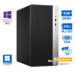 HP 400G5 Tower i7-8700/8GB DDR4/256GB M.2 SSD/DVD/10P Grade A+ Refurbished PC