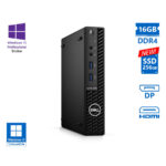 Dell Optiplex 3080 DM i5-10500T/16GB DDR4/256GB SSD New/No ODD/10P Grade A Refurbished PC