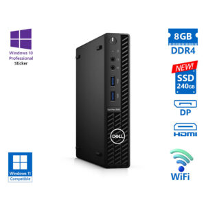 Dell Optiplex 3080 DM WiFi i5-10500T/8GB DDR4/240GB SSD New/No ODD/10P Grade A Refurbished PC