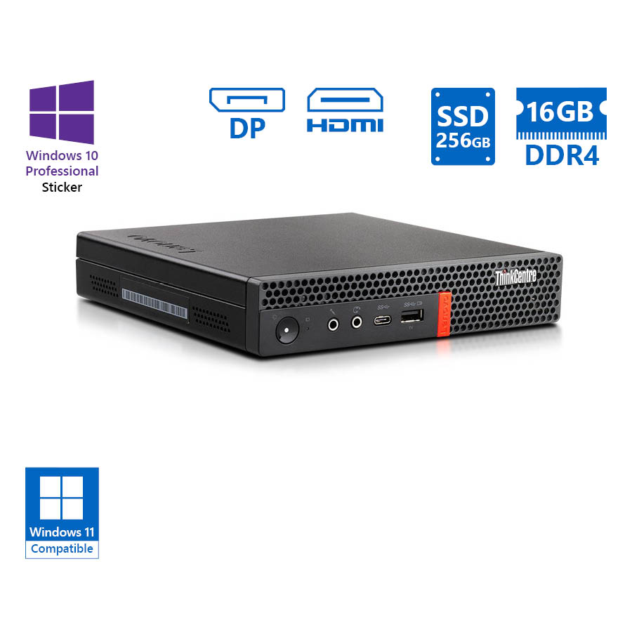 102898_1 Lenovo ThinkCentre M720q Tiny i5-9500T/16GB DDR4/256GB SSD/No ODD/10P Grade A Refurbished PC - Image 1
