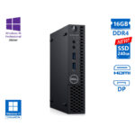 Dell Optiplex 3060 DM i5-8500T/16GB DDR4/240GB SSD New/No ODD/Grade A Refurbished PC