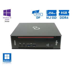 Fujitsu Esprimo Q558 USFF i5-8400/8GB DDR4/256GB M.2 SSD/No ODD/10H Grade A Refurbished PC