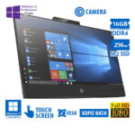 HP (A-) ProOne 600G6 AIO WiFi w/Monitor 21.5”FHD Touchscreen/i5-10500/16GB DDR4/256GB M.2 SSD/No Sta