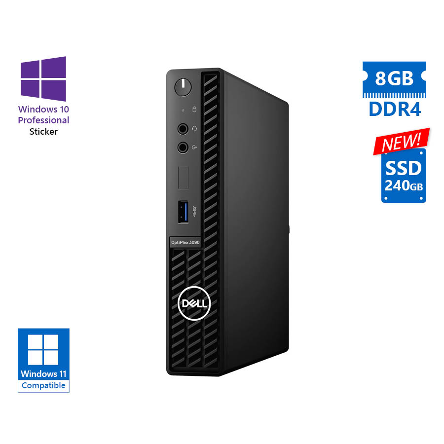 102922_1 Dell Optiplex 3090 DM i5-10500T/8GB DDR4/240GB SSD New/No ODD/10P Grade A Refurbished PC - Image 1