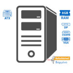 OEM Tower i3-6100/8GB DDR3/128GB SSD/DVD/Grade A+ Refurbished PC