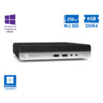 HP ProDesk 400G4 DM i5-8500T/8GB DDR4/256GB Μ.2 SSD/No ODD/10P Grade A Refurbished PC