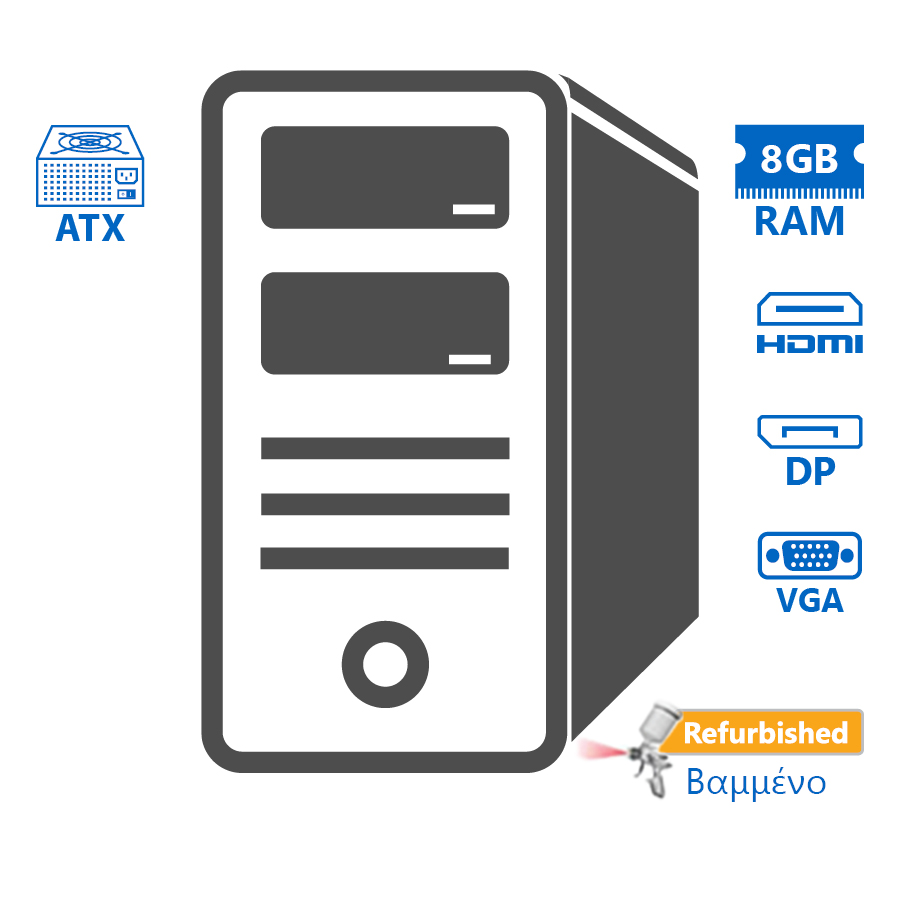97049_1 OEM Tower i5-4590/8GB DDR3/500GB/DVD/Grade A+ Refurbished PC - Image 1