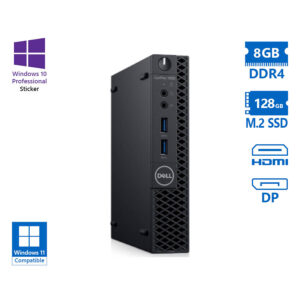 Dell Optiplex 3060 DM i3-8100T/8GB DDR4/128GB M.2 SSD/No ODD/10P Grade A Refurbished PC