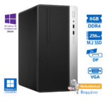 HP 400G5 Tower i5-8500/8GB DDR4/256GB M.2 SSD/DVD/10P Grade A+ Refurbished PC