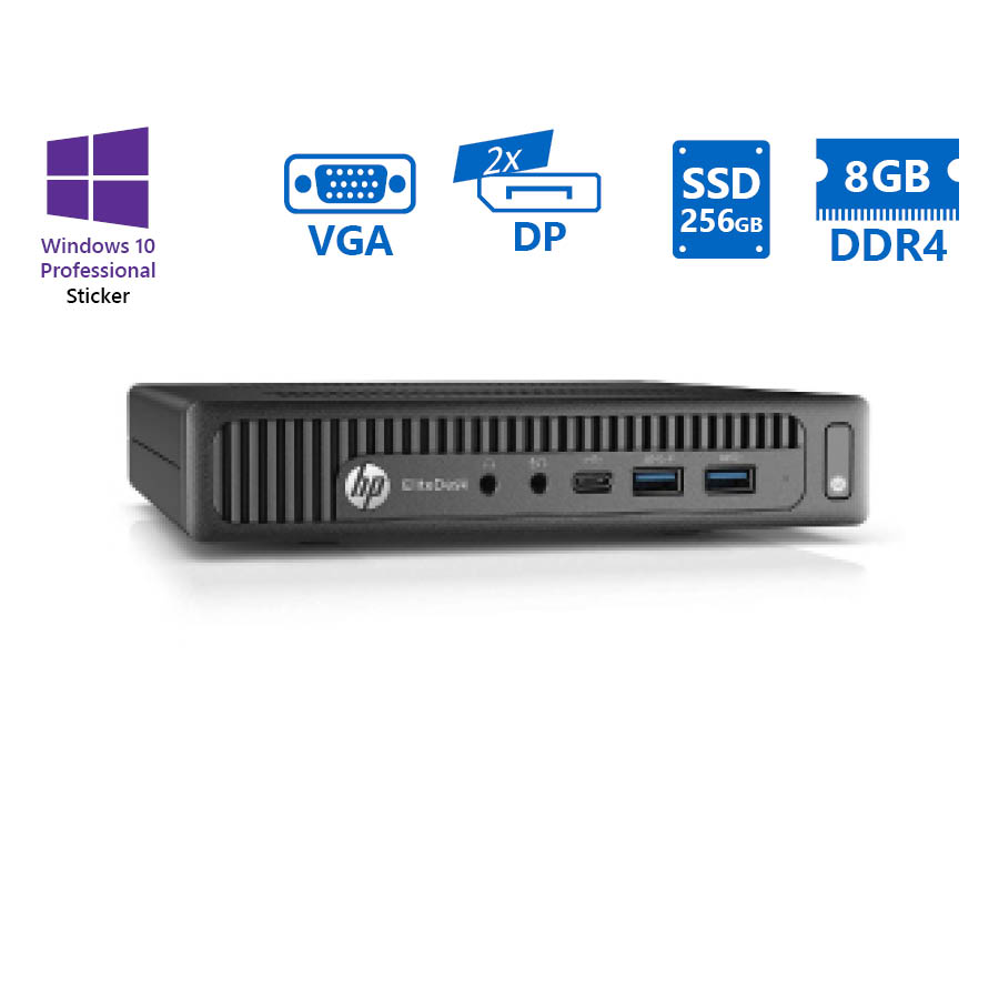 99170_1 HP EliteDesk 800G2 DM i5-6500T/8GB DDR4/256GB SSD/No ODD/10P Grade A Refurbished PC - Image 1