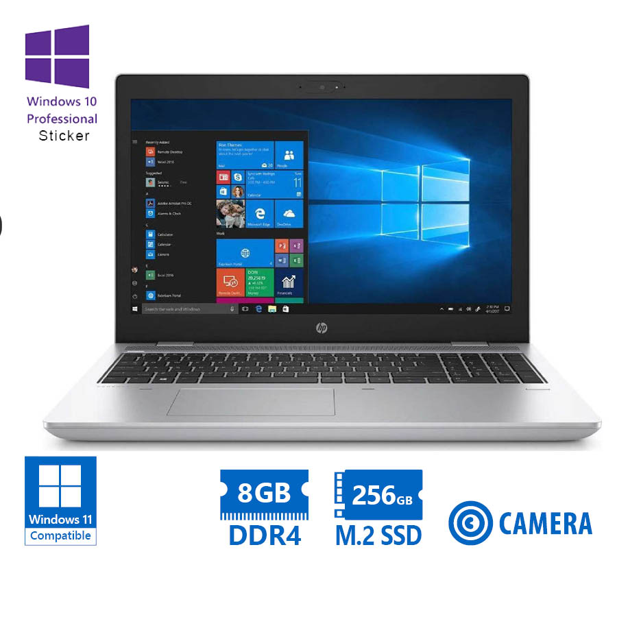 99637_1 HP ProBook 650 G4 i3-8130U/15.6”/8GB DDR4/256GB M.2 SSD/DVD/Camera/10P Grade A Refurbished Laptop - Image 1