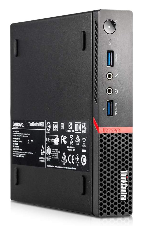 PCM-3290-SQR LENOVO PC ThinkCentre M900 Tiny, Refurbished Grade A Repainted, i5-6400T, 8/500GB HDD + 128GB M.2, FreeDOS - Image 1