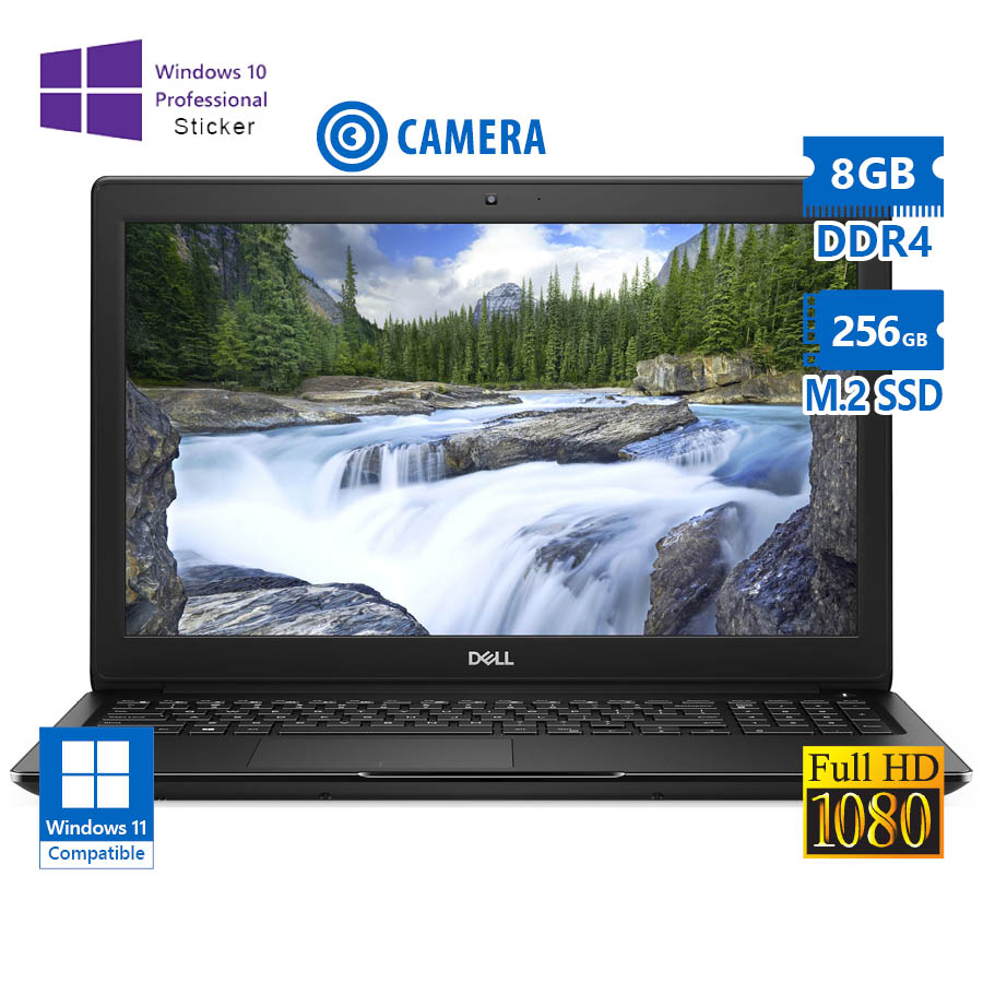 100791_1 Dell (A-) Latitude 3500 i5-8265U/15.6``FHD/8GB DDR4/256GB M.2 SSD/No ODD/Camera/10P Grade A- Refurbi - Image 1
