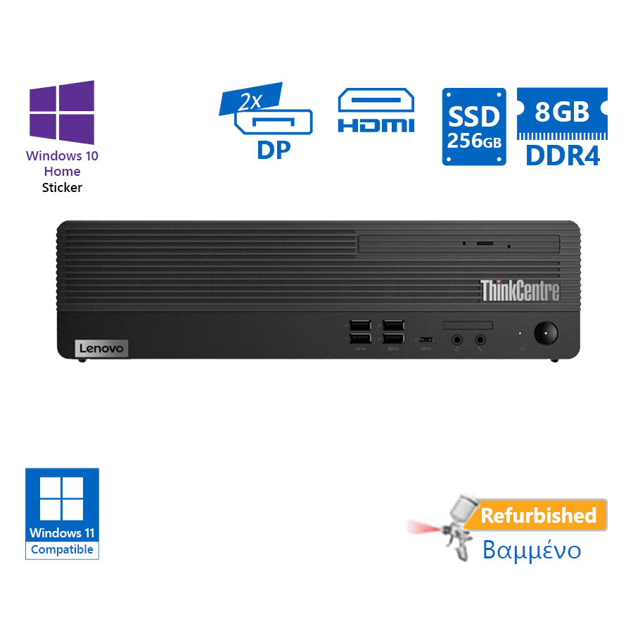 102656_1 Lenovo M70s SFF i5-10400/8GB DDR4/256GB SSD/No ODD/10H Grade A+ Refurbished PC - Image 1