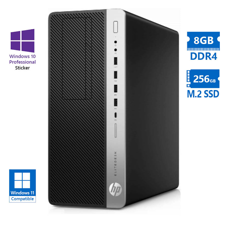 102941_1 HP (A-) 800G5 Tower i5-9500/8GB DDR4/256GB SSD/DVD/10P Grade A- Refurbished PC - Image 1