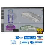 Used Monitor FlexScan EV2785 IPS LED/Eizo/27``UHD 4k/3840x2160/Wide/Black/No Stand/w/Speakers/Grade