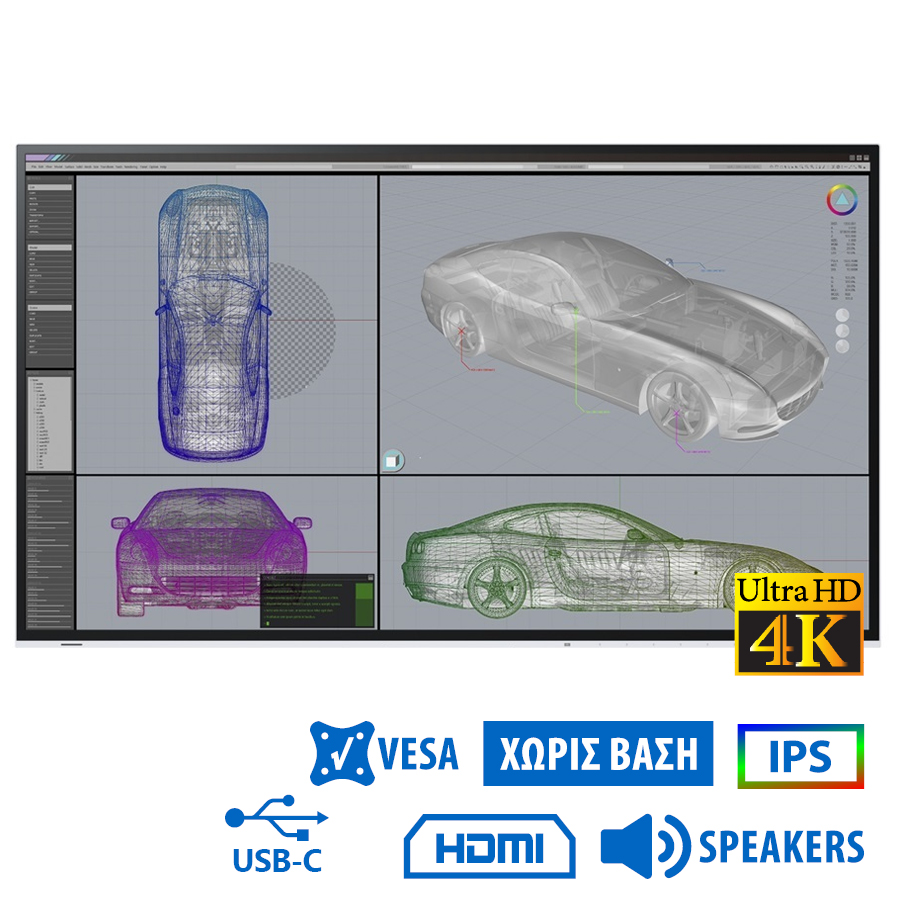 102943_1 Used Monitor FlexScan EV2785 IPS LED/Eizo/27``UHD 4k/3840x2160/Wide/Black/No Stand/w/Speakers/Grade - Image 1