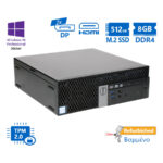 Dell 5050 SFF i5-7500/8GB DDR4/512GB M.2 SSD/DVD/10P Grade A+ Refurbished PC