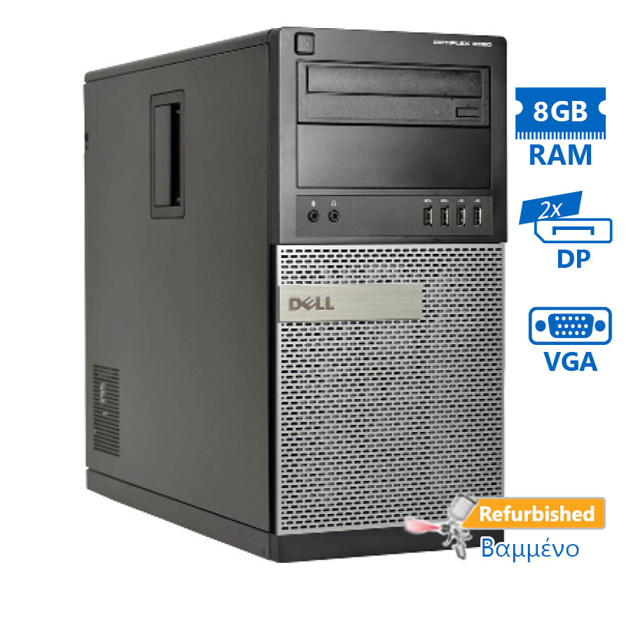 102969_1 Dell 9020 Tower i5-4570/8GB DDR3/500GB/DVD/8H Grade A+ Refurbished PC - Image 1