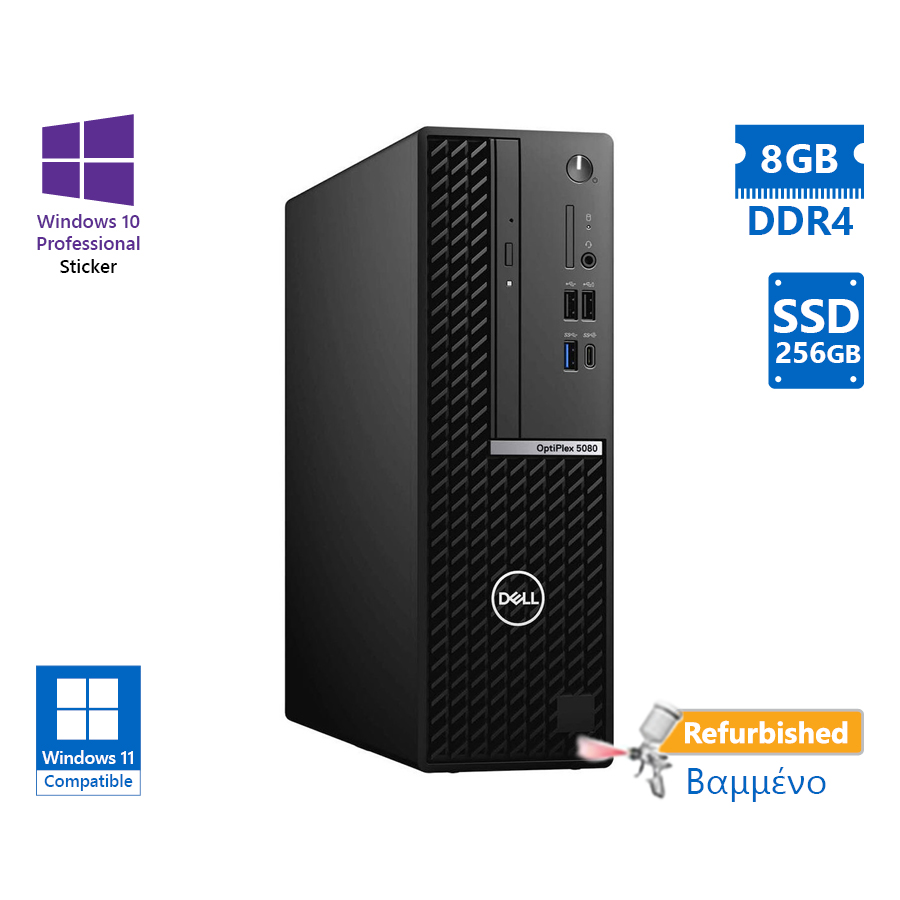 102986_1 Dell 5080 SFF i5-10500/8GB DDR4/256GB SSD/No ODD/10P Grade A+ Refurbished PC - Image 1