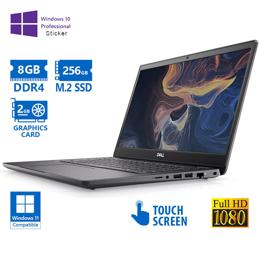 102995_1 Dell (A-) Latitude 3410 i5-10210U/14”FHD Touchscreen/8GB DDR4/256GB M.2 SSD/GeForce MX230 (2GB)/No O - Image 1