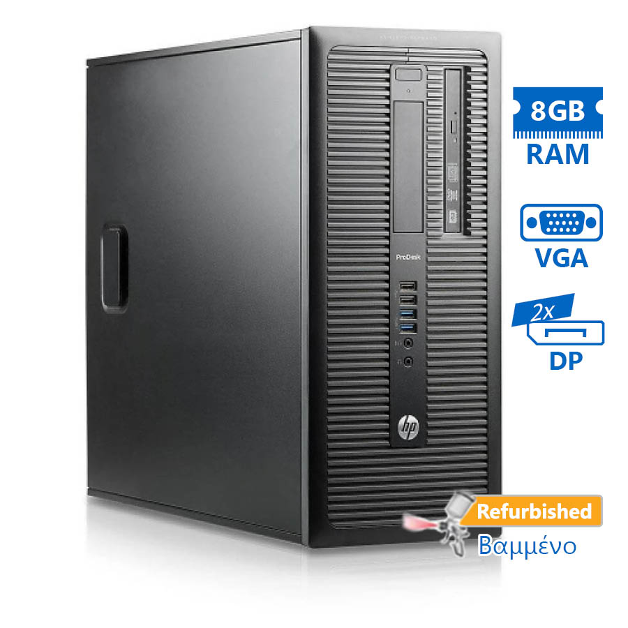 98375_1 HP 600G1 Tower i5-4670/8GB DDR3/500GB/DVD/8H Grade A+ Refurbished PC - Image 1