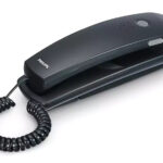 PHILIPS ενσύρματο τηλέφωνο TD2801B/00, επιτραπέζιο ή επιτοίχιο, μαύρο