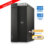 Dell Precision 5810 E5-1620v3(4-Cores)/16GB DDR4/500GB/Nvidia 512MB/DVD/8P Grade A+ Workstation Refu