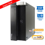 Dell Precision T3610 Tower Xeon E5-1620v2(4-Cores)/8GB DDR3/500GB/Nvidia 1GB/No ODD/8P Grade A+ Work