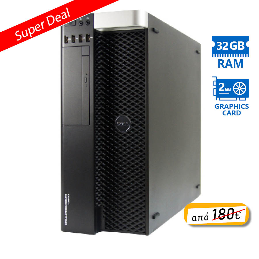 102099_1 Dell T3610 Tower Xeon E5-1620v2(4-Cores)/32GB DDR3/500GB/Nvidia 2GB/DVD/8P Grade A Workstation Refur - Image 1
