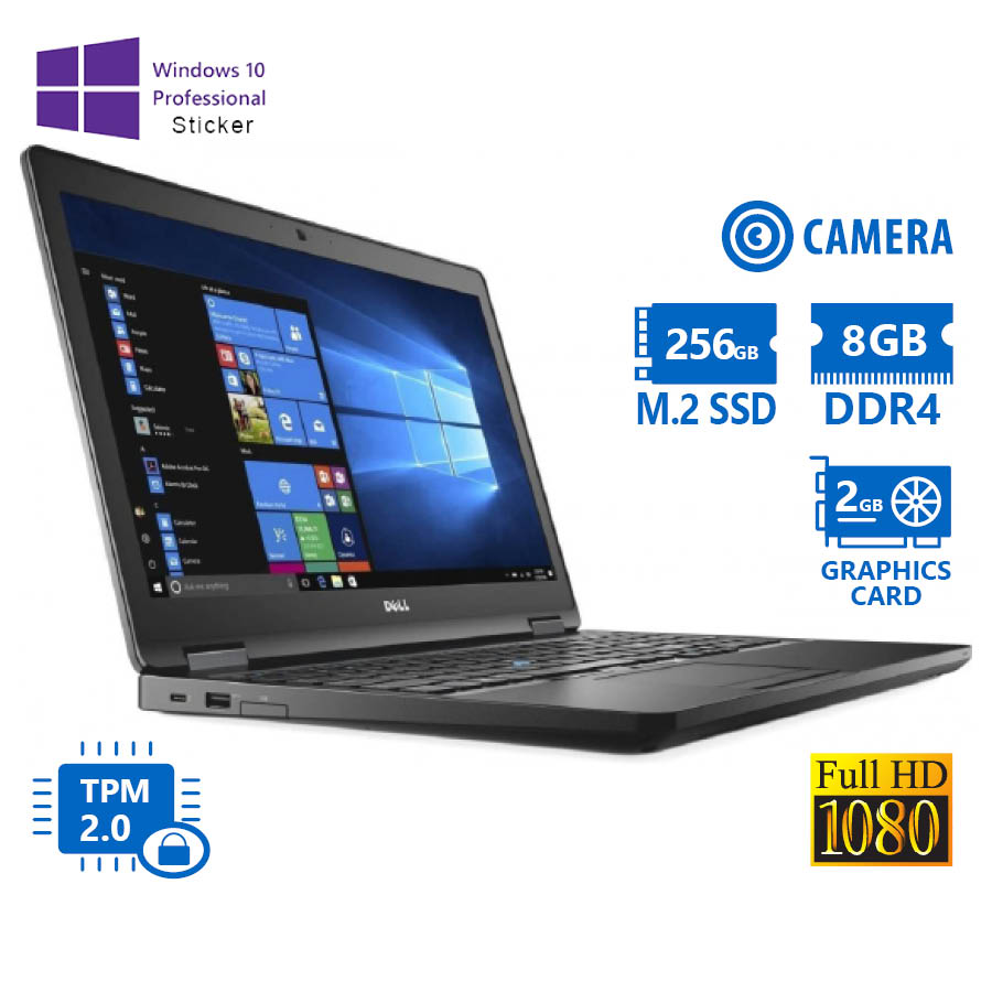 102162_1 Dell (A-) Latitude 5580 i7-7820HQ/15.6``FHD/8GB DDR4/256GB M.2 SSD/No ODD/GeForce 940MX (2GB)/Camera - Image 1