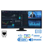 Used Monitor EV3895 Ultrawide Curved IPS/Eizo/37.5``UW-QHD/3840x1600/Black/w/Speakers/DP & 2x HDMI &