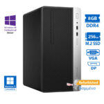 HP 400G5 Tower i7-8700/8GB DDR4/256GB M.2 SSD/DVD/10P Grade A+ Refurbished PC