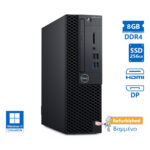 Dell 3070 SFF i5-9500/8GB DDR4/256GB SSD/No ODD/Grade A+ Refurbished PC