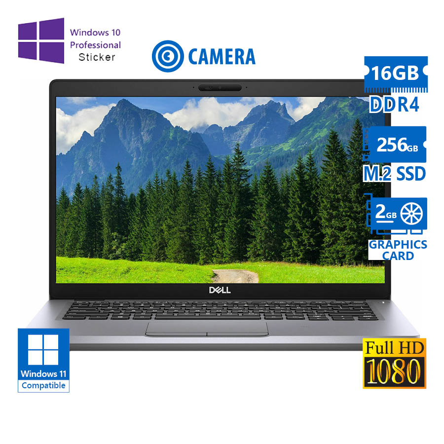 103015_1 Dell (A-) Latitude 5411 i5-10400H/14``FHD/16GB DDR4/256GB M.2 SSD/No ODD/GeForce MX250 2GB/Camera/10 - Image 1