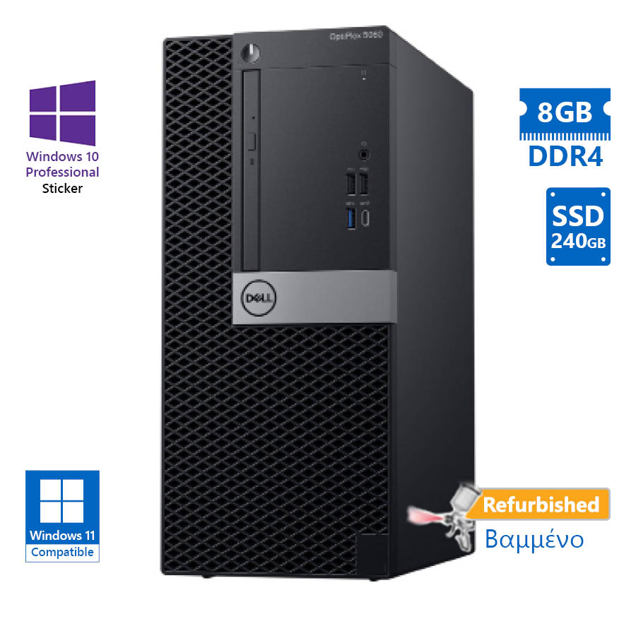 103095_1 Dell 5060 Tower i5-8500/8GB DDR4/240GB SSD/No ODD/10P Grade A+ Refurbished PC - Image 1