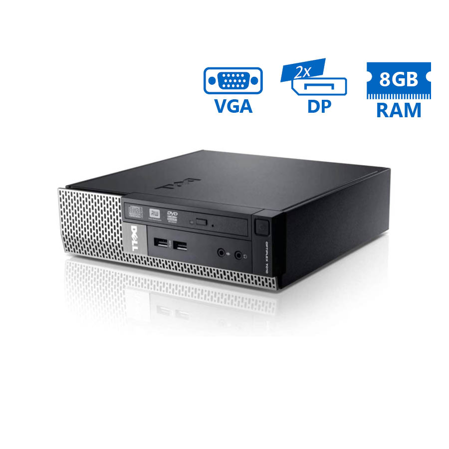 103105_1 Dell 7010 USFF i3-3420/8GB DDR3/320GB/DVD/7P Grade A+ Refurbished PC - Image 1