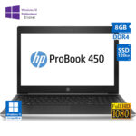 HP (A-) ProBook 450 G5 i5-8250U/15.6”FHD/8GB DDR4/120GB SSD/No ODD/10P Grade A- Refurbished Laptop
