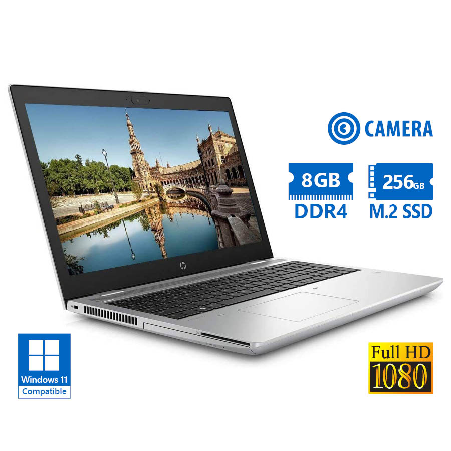 103182_1 HP (A-) ProBook 650 G5 i5-8265U/15.6”FHD/8GB DDR4/256GB M.2 SSD/DVD/Camera/Grade A- Refurbished Lapt - Image 1